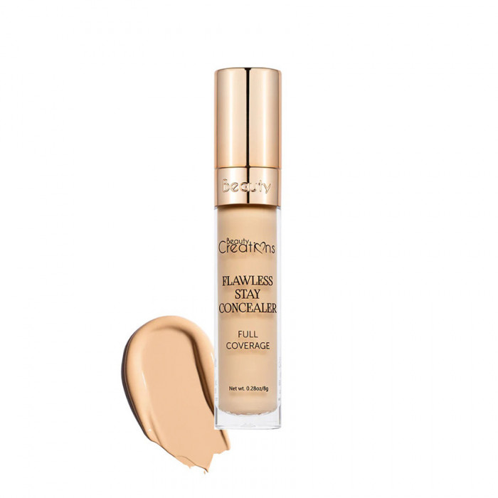 Corector/Anticearcan cu putere mare de acoperire si rezistent Beauty Creations Flawless Stay Concealer, 8g - C5