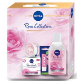 Cumpara ieftin Set cadou Nivea Rose Collection: Gel-crema de zi, 50 ml + Apa micelara, 400 ml + Balsam de buze, 4.8 g