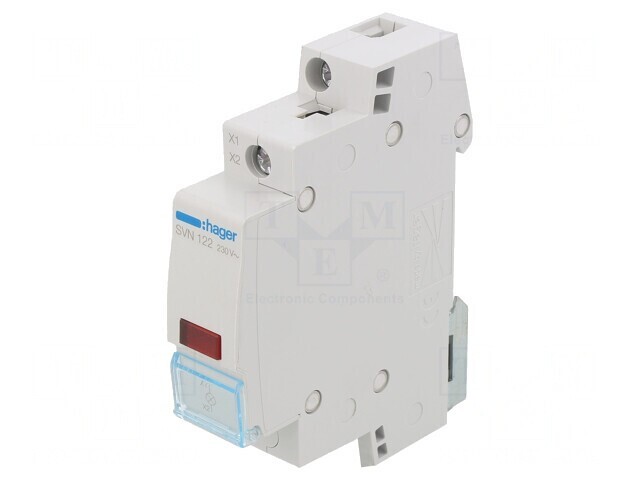 Lampă LED Roșie pentru Șină DIN 230V