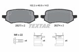 TEXTAR 2627301 set placute frana,frana disc