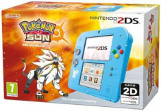 Consola Nintendo 2DS + Pokemon Sun Limited (Albastru) foto