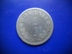 HOPCT ROMANIA 2 LEI 1875 [ 2 ] - ARGINT-REGELE CAROL I