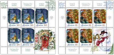 ROMANIA 2023 SERBARILE BRADULUI Minicoala 5 timbre + 1 vinieta LP.2446 MNH** foto