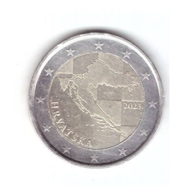 Moneda 2 euro Croatia 2023, stare buna, curata foto