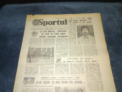 ZIARUL SPORTUL 2 AUGUST 1984 foto