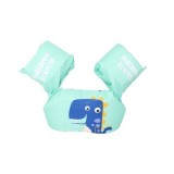 Vesta de salvare pentru copii cu aripioare de inot, flippy, verde, model dragon