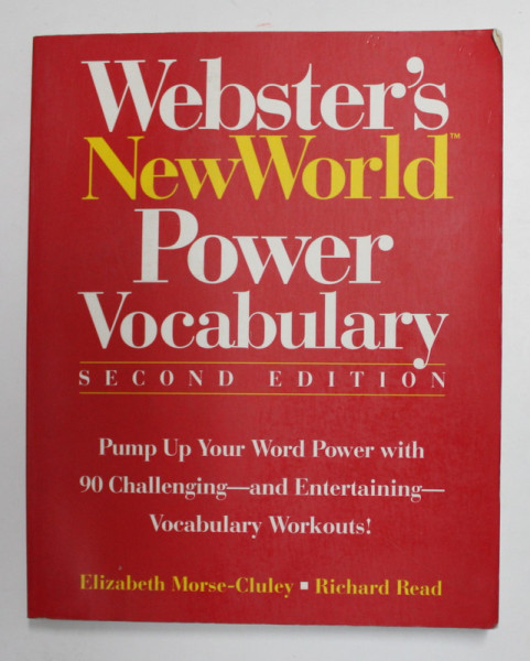 WEBSTER &#039;S NEW WORLD POWER VOCABULARY by ELIZABETH MORSE - CLULEY and RICHARD READ , 1994