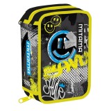 Penar echipat Mitama 3 compartimente design galben cu negru