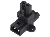 Adaptor &icirc;n T 16A 250VAC Pini 2 Tată-Mamă x2