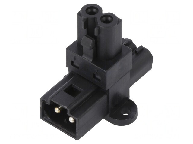Adaptor &icirc;n T 16A 250VAC Pini 2 Tată-Mamă x2