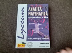 ANALIZA MATEMATICA PENTRU CLASA A XI A VIRGIL NICULA ED TEORA 1999