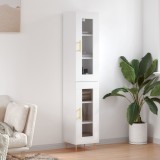 vidaXL Dulap &icirc;nalt, alb, 34,5x34x180 cm, lemn prelucrat