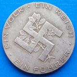 Moneda Adolf Hitler Svastica 36mm - Replica Colectie Germania Nazista