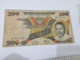 bancnota tanzania 200 sh 1986