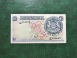 SINGAPORE 1 DOLAR 1967 SUPERBĂ