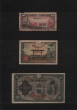 Set Japonia 10+50 sen +10 yen 1944 Showa year 19, Asia