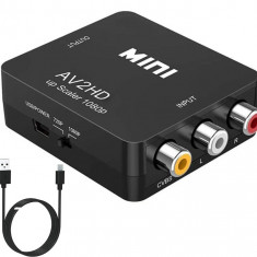 Convertor RCA la HDMI , AV la HDMI Full HD, 1080p