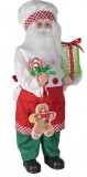 Figurina decorativa Mos Craciun bucatar LUP193