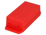 Carcasă universală ABS roșu 45,6mm x 90mm x 27,5mm UL94HB