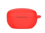 Cumpara ieftin Husa din silicon marca THD pentru castile wireless Sony WF-1000XM5, carabina inclusa, culoarea rosu