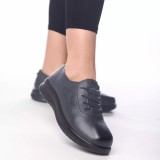 Pantofi casual akayla albastru piele ecologica, 36