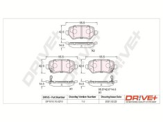 Dr!ve+ DP1010.10.0210 set placute frana,frana disc