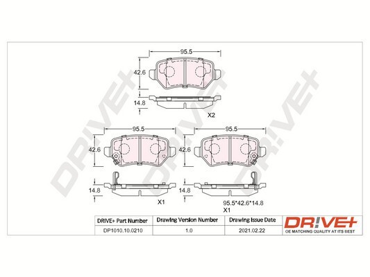 Dr!ve+ DP1010.10.0210 set placute frana,frana disc