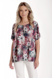 Bluza Dama, Ampla cu Imprimeu Floral, Multicolor - XL