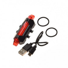 Stop spate biciclete LED, incarcare USB, prindere universala PB Cod:AWR1166B