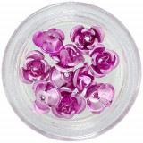 Trandafiri roz din ceramică, 10 buc