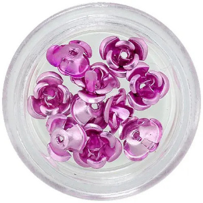 Trandafiri roz din ceramică, 10 buc foto