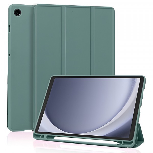 Husa pentru Samsung Galaxy Tab A11 / Tab A9, Techsuit, Flex Trifold New Model, Verde