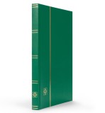 Clasor timbre cu 16file / 32pagini negre, coperta verde