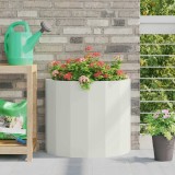 vidaXL Jardinieră Alb 60 x 30 x 50 cm Oțel 883718