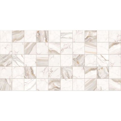 Panou decorativ, PVC, model marmura, gri si portocaliu, 96x48.5cm GartenVIP DiyLine foto