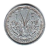 SV * Africa Franceza de Vest / Occidentala 1 FRANC 1948 * unic an de batere !, Aluminiu