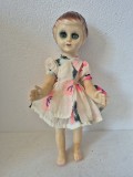 Păpușă ARĂDEANCA Vintage &ndash; Anii '60 &ndash; Model Rar cu Coafură Turnată &ndash; 33 cm