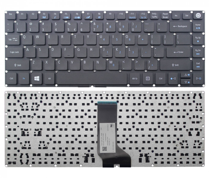 Tastatura Laptop, Acer, Aspire E5-476, E5-476, E5-491, E5-491G, layout US