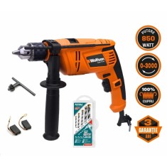 Masina de gaurit cu percutie Wolfson - 850W + set 5 burghie beton
