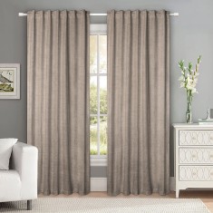 Draperie tip tesatura in cu rejansa transparenta cu ate pentru galerie, Madison, 150x215 cm, densitate 700 g/ml, Caitland, 1 buc