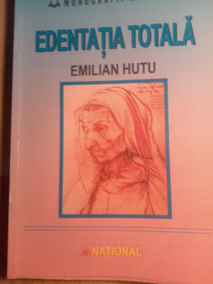 Edentația totala,Emilian hutu,carte cu sublinieri foto