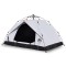 Cort de camping 2 persoane, alb opac, setare rapida, tesatura