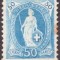 Switzerland 1882 Helvetia, 50c blue, perf. 11 1/2 x 11, Mi.62C, MH AM.238