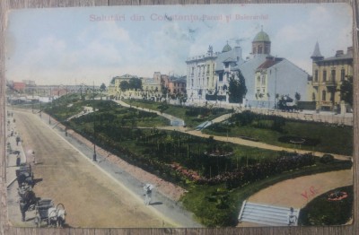 Salutari din Constanta, Parcul si Bulevardul// CP foto