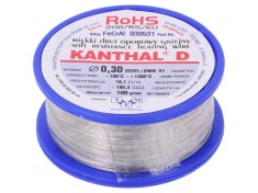 Fir de rezistență 0,3mm 19,1&Omega;/m 0,1kg