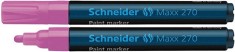 Marker Cu Vopsea Schneider Maxx 270, Varf Rotund 1-3mm - Roz foto