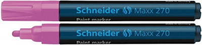 Marker Cu Vopsea Schneider Maxx 270, Varf Rotund 1-3mm - Roz foto