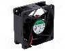 Ventilator 60x60x25mm, 12V DC, volum aer 32.76m3/h, lagar cu glisare, SUNON - EE60251S2-1000U-999