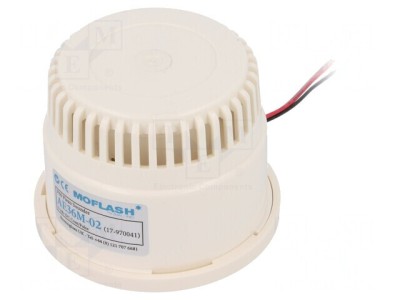 Semnalizator Acustic Buzer 6-28VDC 100dB IP30 &amp;Oslash;83x67mm foto