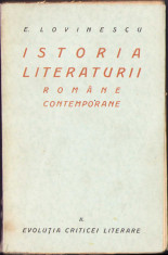 HST C516 Istoria literaturii rom&amp;acirc;ne contemporane II 1929 Lovinescu foto